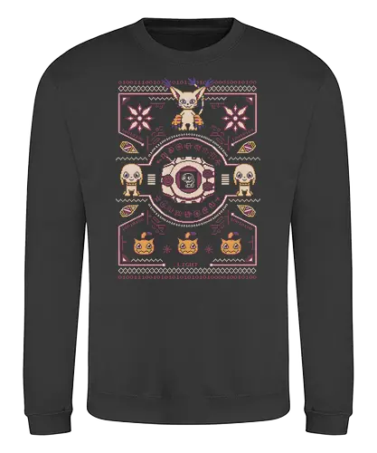 Light Christmas - christmas, weihnachten, digital, monster, licht, Ugly christmas swter - Sweatshirt