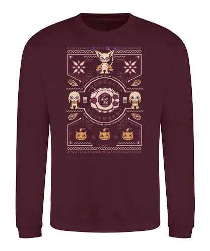 Light Christmas - christmas, weihnachten, digital, monster, licht, Ugly christmas swter - Sweatshirt