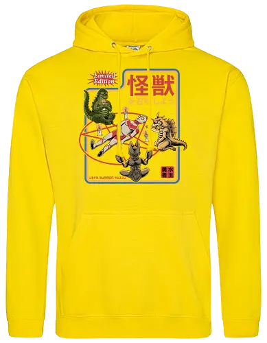 Let's summon Kaiju - ouija, beschwören, satan, kaiju, monster, summon, dark, goth, pentagram, candles - Standard Hoodie