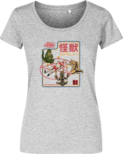 Let's summon Kaiju - ouija, beschwören, satan, kaiju, monster, summon, dark, goth, pentagram, candles - Damen T-Shirt