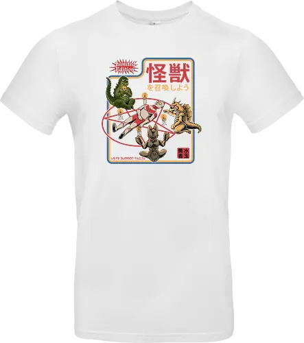 Let's summon Kaiju - ouija, beschwören, satan, kaiju, monster, summon, dark, goth, pentagram, candles - Standard T-Shirt