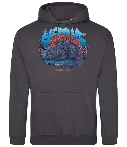 Save Coral - coral, koralle, nature, meer, natur, diving, water, climate, s, ocn, ozn - Standard Hoodie