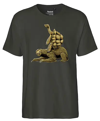 Slow Bros - sloth, faultier, schildkröte, turtle, slow, langsam, cute, süß, niedlich - Fairtrade T-Shirt