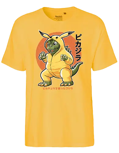Pikazilla - monster, kigurumi, anzug, kaiju, süß, cute, niedlich, flauschig, oConsoleie - Fairtrade T-Shirt