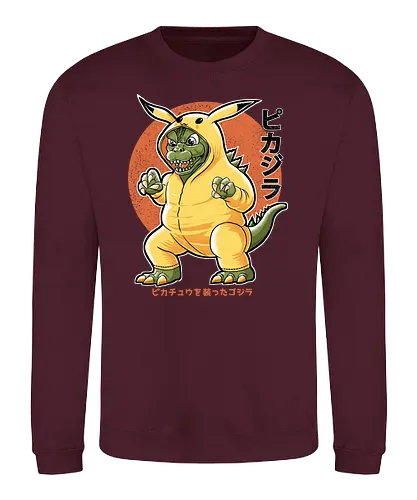 Pikazilla - monster, kigurumi, anzug, kaiju, süß, cute, niedlich, flauschig, oConsoleie - Sweatshirt