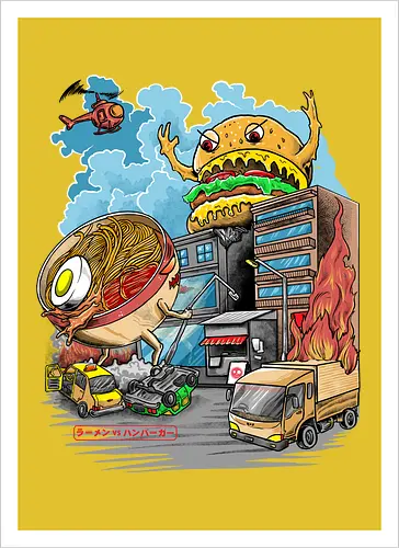 Burger vs Ramen