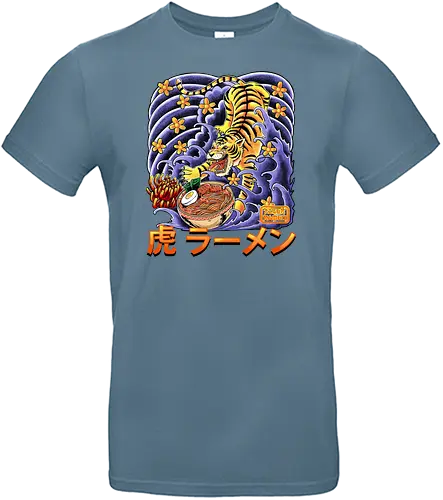 Tiger Ramen - tiger, ramen, noodle, noodlesoup, nudelsuppe, japan, food, fastfood, traditional style, traditional art - Standard T-Shirt