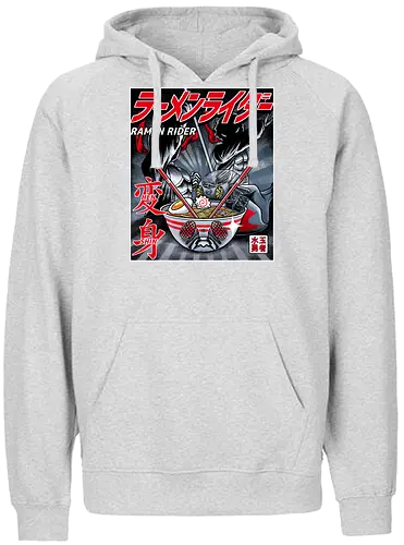 Ramen Rider - ramen, rider, nudeln, kamen rider, manga, anime, mashup, fun, food, essen, t - Fairtrade Hoodie