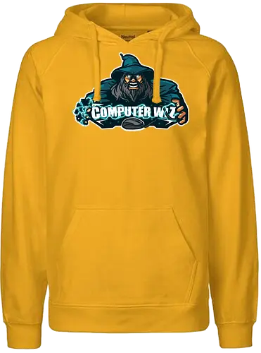 Computer Wiz - computer, reparatur, wizard, zauberer, computerproblem, lösung - Fairtrade Hoodie