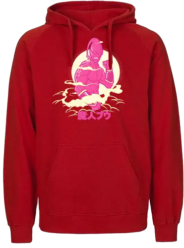 Let off some steam - dragon, ball, majin buu, boo, dbz, villain - Fairtrade Hoodie