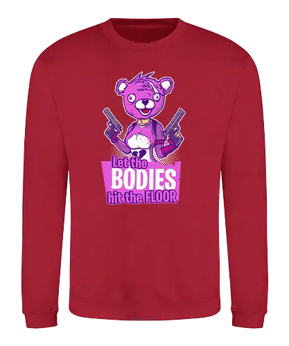Bodies - fortnite, game, gaming, pink, fun, shooter, br - Sweatshirt