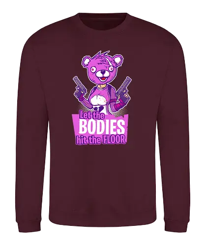 Bodies - fortnite, game, gaming, pink, fun, shooter, br - Sweatshirt