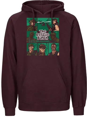 The Rescue Bunch - film, predator, 80s, army - Fairtrade Hoodie