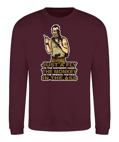 Just A Fly - movie, 80s, die hard, christmas, stirb langsam, John Mclaine, Hans Gruber - Sweatshirt