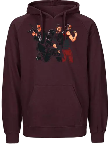 Breathtaking Heroes - movies, matrix, cyberpunk, Wick, knu reeves - Fairtrade Hoodie