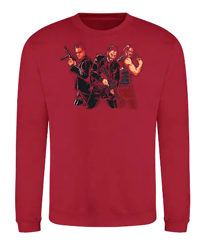 Breathtaking Heroes - movies, matrix, cyberpunk, Wick, knu reeves - Sweatshirt