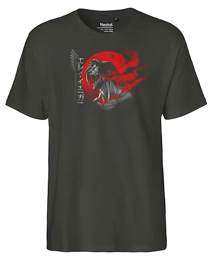 Eren - aot, titan, attack, anime - Fairtrade T-Shirt