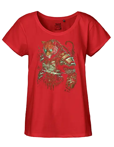cyber tyger - tiger, cyberpunk, scifi - Fairtrade Girl Shirt