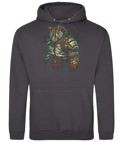 cyber tyger - tiger, cyberpunk, scifi - Standard Hoodie