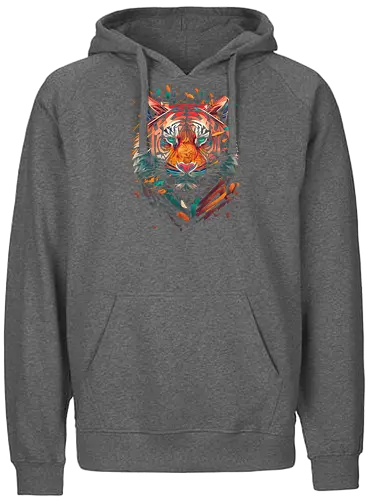 cf1019 - tiger, art - Fairtrade Hoodie