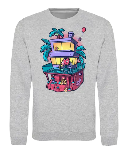 Bojack Crossing - serie, gaming, mashup, AC, Horseman, Bojack, Crossing - Sweatshirt