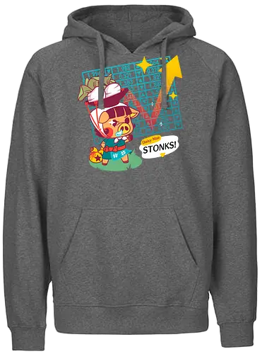 Turnip Stonks - Rüben, Turnip, animal, Crossing, Daisy Mae, Aktien - Fairtrade Hoodie