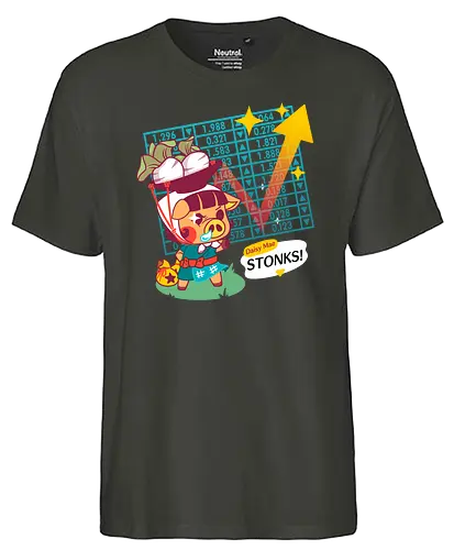 Turnip Stonks - Rüben, Turnip, animal, Crossing, Daisy Mae, Aktien - Fairtrade T-Shirt