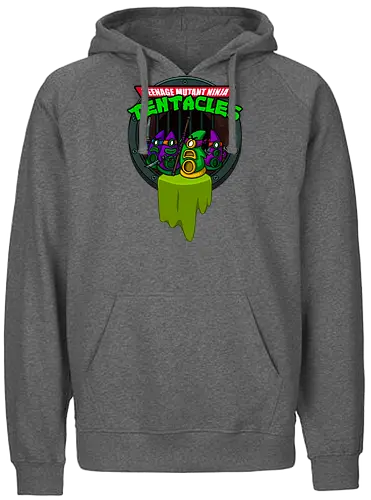 Teenage Mutant Ninja Tentacles - gaming, Tentacle, Day of the tentacle, point and click, adventure, classic gaming, mashup - Fairtrade Hoodie