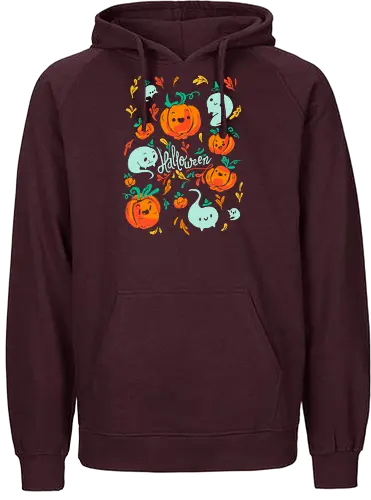 Ghosts and Pumpkins - halloween, pumpkin, kürbis, geist, ghost - Fairtrade Hoodie