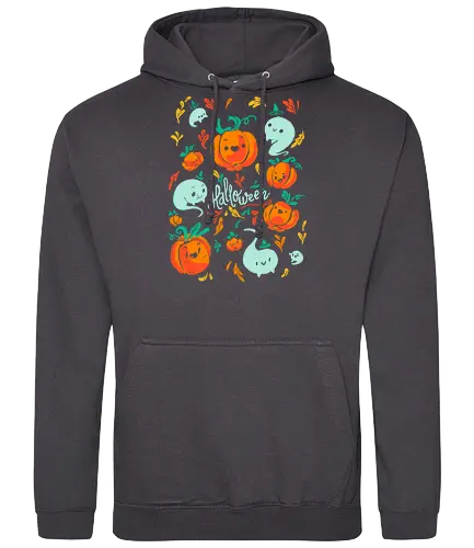 Ghosts and Pumpkins - halloween, pumpkin, kürbis, geist, ghost - Standard Hoodie