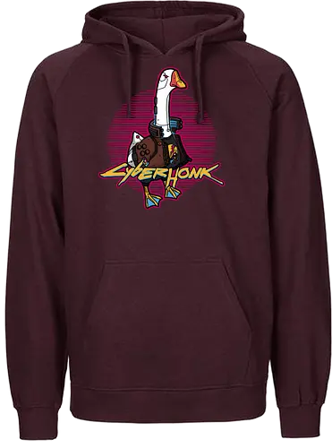 CyberHonk - cyber, punk, Honk, goose, gaming, mashup - Fairtrade Hoodie
