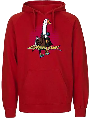 CyberHonk - cyber, punk, Honk, goose, gaming, mashup - Fairtrade Hoodie