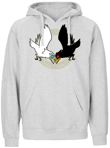 Hugin & Munin - Hugin, Munin, raven, rabe, odin, Nordisch, Götter - Fairtrade Hoodie