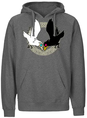 Hugin & Munin - Hugin, Munin, raven, rabe, odin, Nordisch, Götter - Fairtrade Hoodie