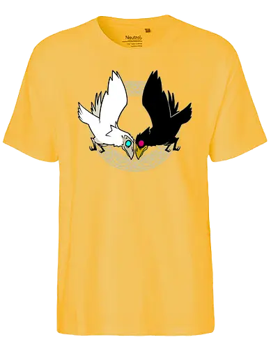 Hugin & Munin - Hugin, Munin, raven, rabe, odin, Nordisch, Götter - Fairtrade T-Shirt