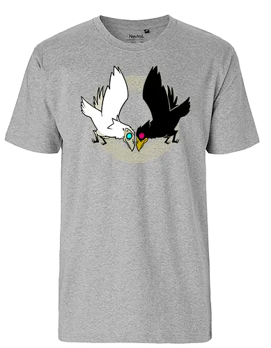 Hugin & Munin - Hugin, Munin, raven, rabe, odin, Nordisch, Götter - Fairtrade T-Shirt