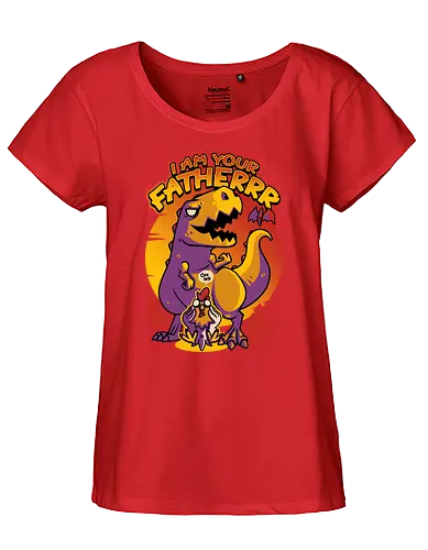 I AM YOUR FATHERRR - I am your father, dino, chicken, huhn, evolution - Fairtrade Girl Shirt