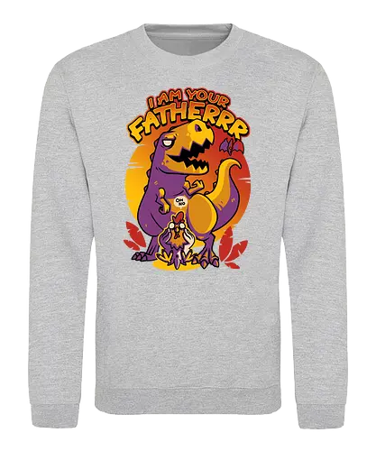 I AM YOUR FATHERRR - I am your father, dino, chicken, huhn, evolution - Sweatshirt
