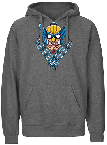 Oni Claws - oni, mask, mashup, comic, x, Vielfrass, Mutation, japan - Fairtrade Hoodie