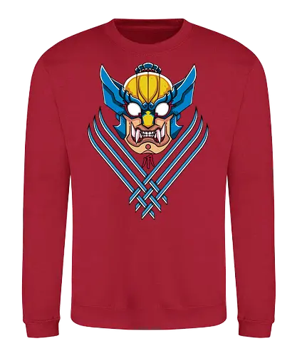 Oni Claws - oni, mask, mashup, comic, x, Vielfrass, Mutation, japan - Sweatshirt
