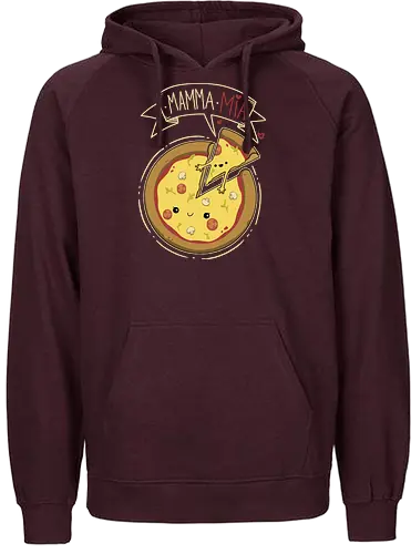 Mamma Mia! - pizza, food, essen, Mamma, Mia, fun - Fairtrade Hoodie