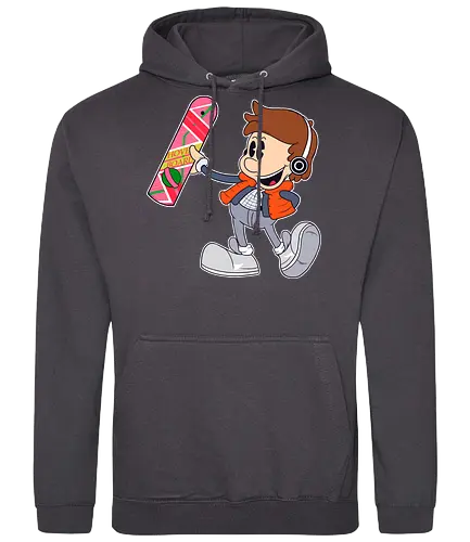 Timetravel Pop - popart, scifi, marty, hover board, movie, mashup, film - Standard Hoodie