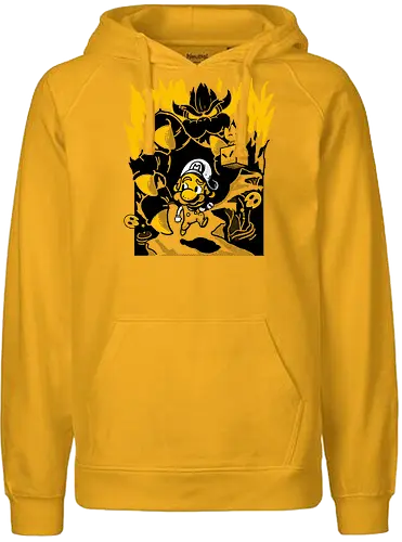 Better RUN! - mario, jump'n'run, gaming, retrogaming, Boss fight - Fairtrade Hoodie
