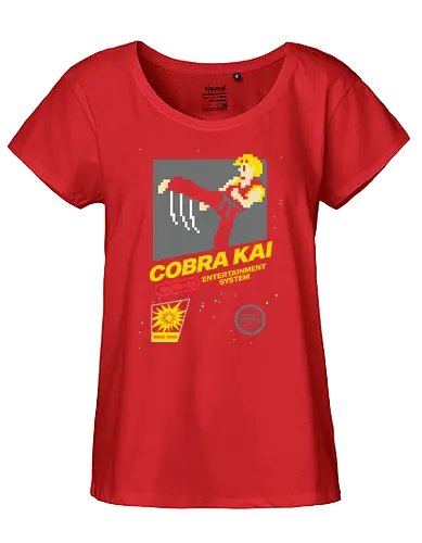 No Mercy System - tv, gaming, mashup, karate, kid, cobra kai - Fairtrade Girl Shirt