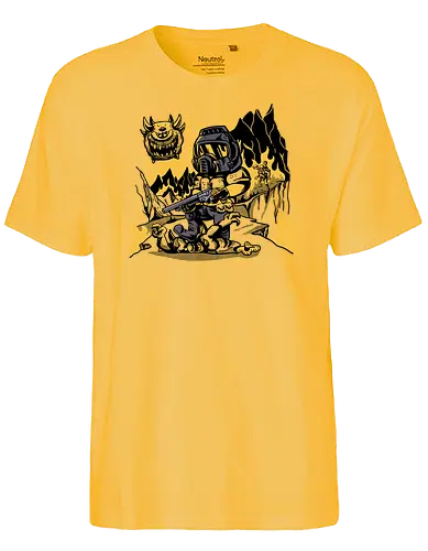 The Shores of Hell - doom, shooter, marine, space, monster, gaming - Fairtrade T-Shirt
