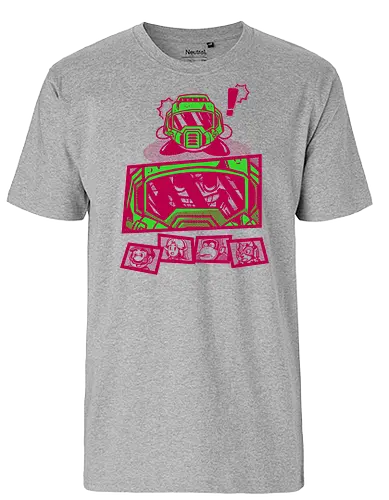 A new challenger - smash, pink, halo, shooter, gaming - Fairtrade T-Shirt