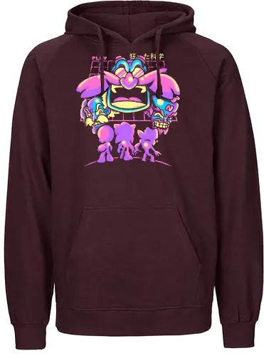 Mad Scientist - hedgehog, evil, professor, boss, robot, gaming, igel - Fairtrade Hoodie