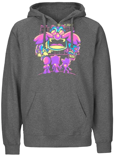 Mad Scientist - hedgehog, evil, professor, boss, robot, gaming, igel - Fairtrade Hoodie