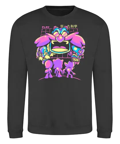 Mad Scientist - hedgehog, evil, professor, boss, robot, gaming, igel - Sweatshirt