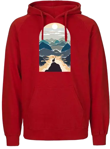 Mountains - berge, landschaft - Fairtrade Hoodie